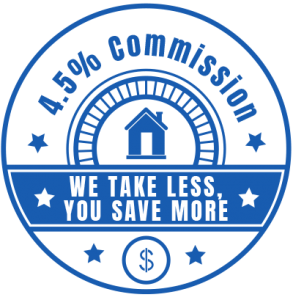 4.5% Commission we take less you save more